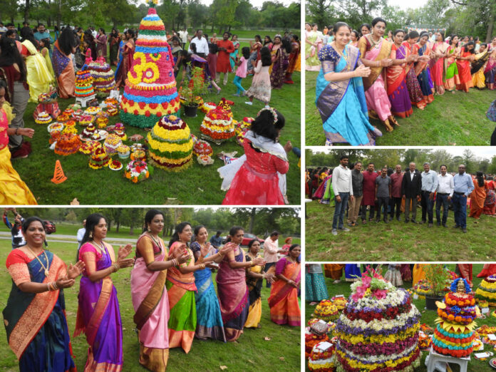 Bathukamma Celebrations in New Jersey PHOTOS - Photos By Dr Shivakumar Anand
