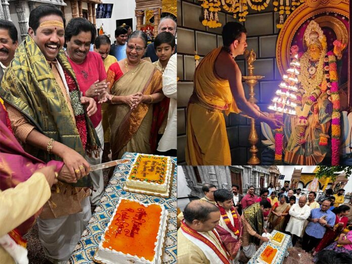 Sai Datta Peetham chairman Raghusharma's birthday celebrations in Navratri festivities
