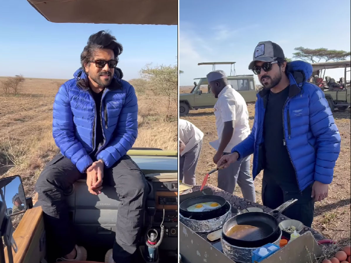 Ram Charan spends holiday in the African wilds Ram Charan spends holiday in the African wilds