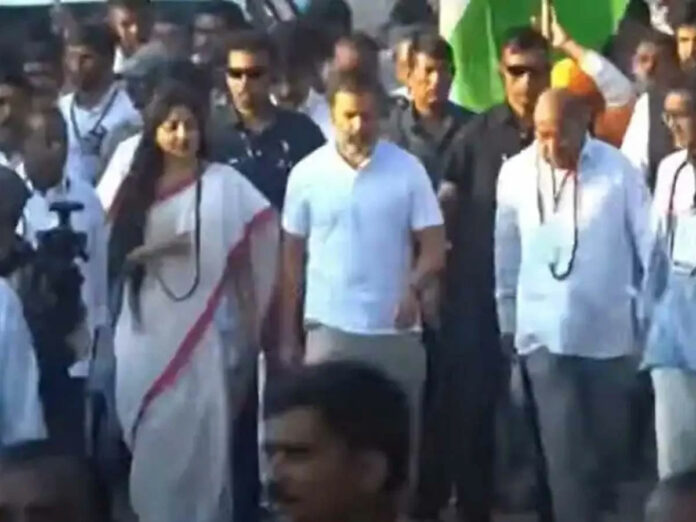 Surprise Poonam Kaur joins Rahul Gandhi's Bharat Jodo Yatra