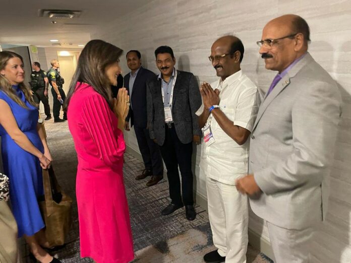 TDP Vice President Rajendra Prasad meets American Diplomat Nikki Haley