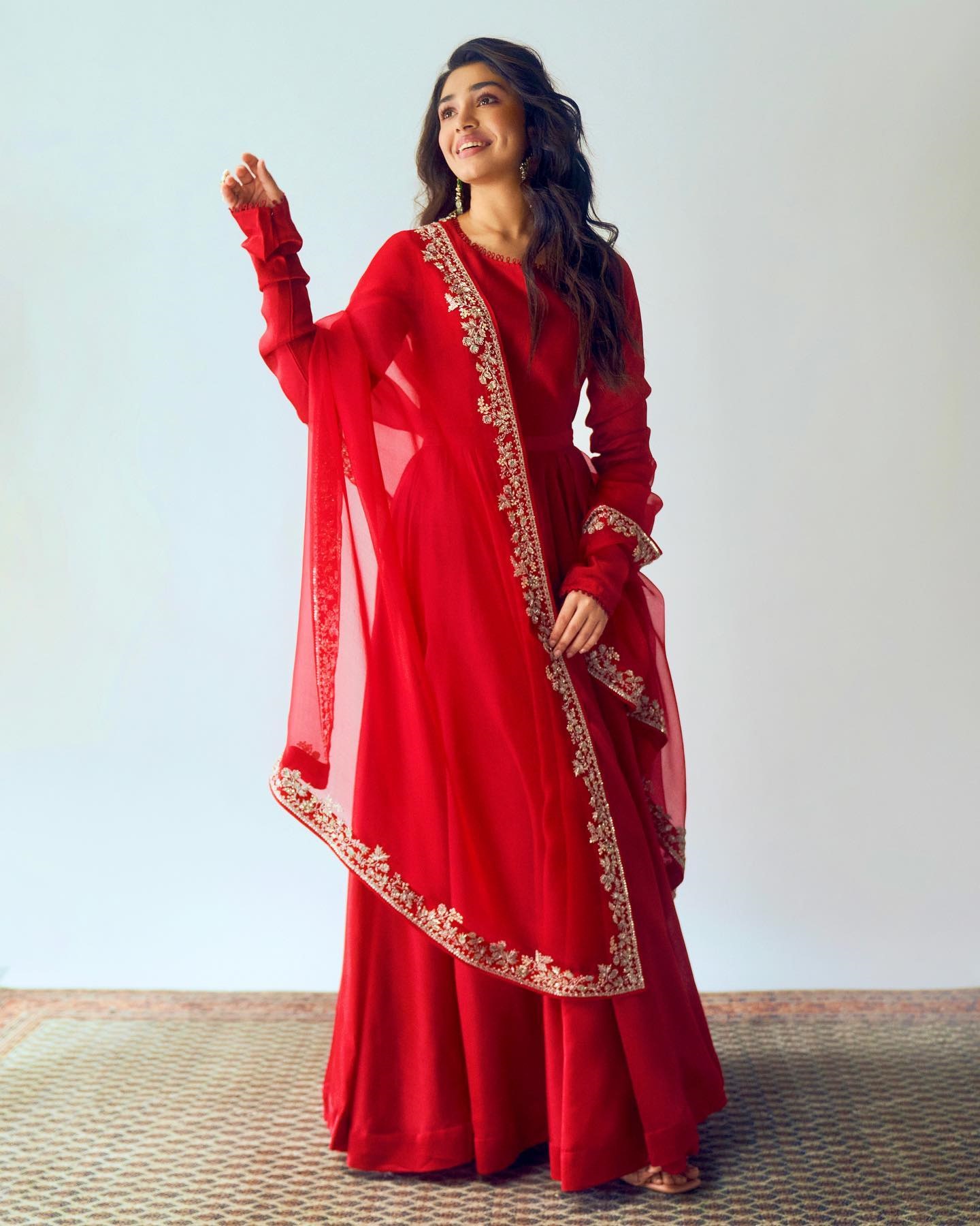 Krithi Shetty glam in red dress looking like a strawberry