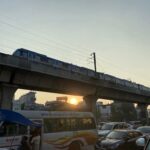 Today’s Photo Story: Kukatpally metro at the time of dusk