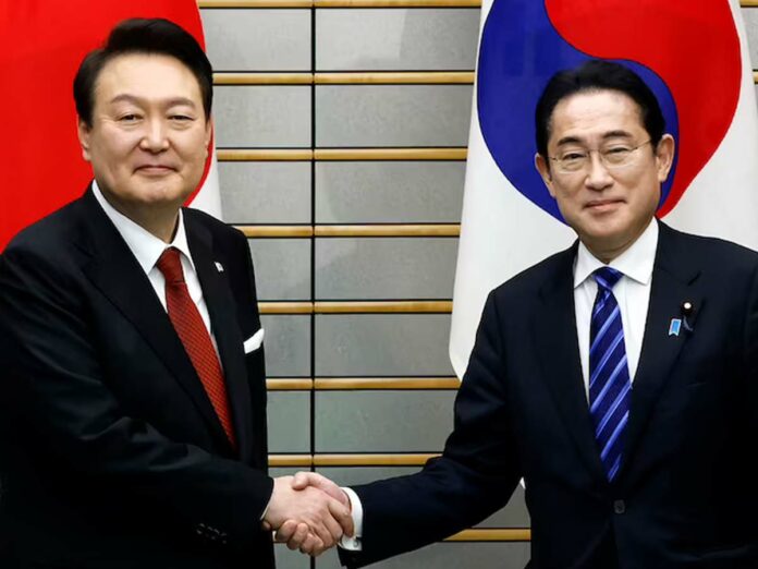 Historic Meeting of Japan and South Korea