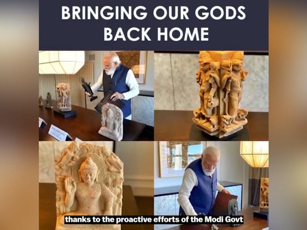 India brought back more than 200 precious idols and artifacts under Modi's leadership