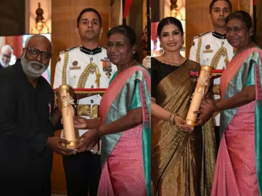 Raveena Tandon, MM Keeravani, and others receive Padma Shri 2023