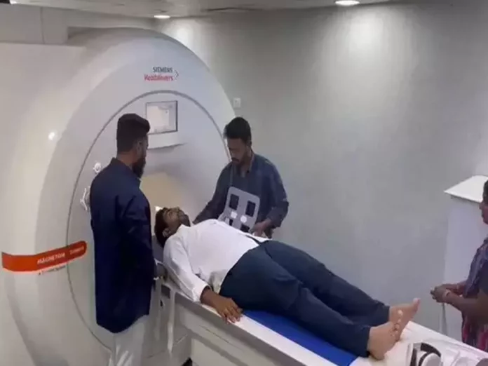 Nara Lokesh undergoes MRI scanning as shoulder pain continues