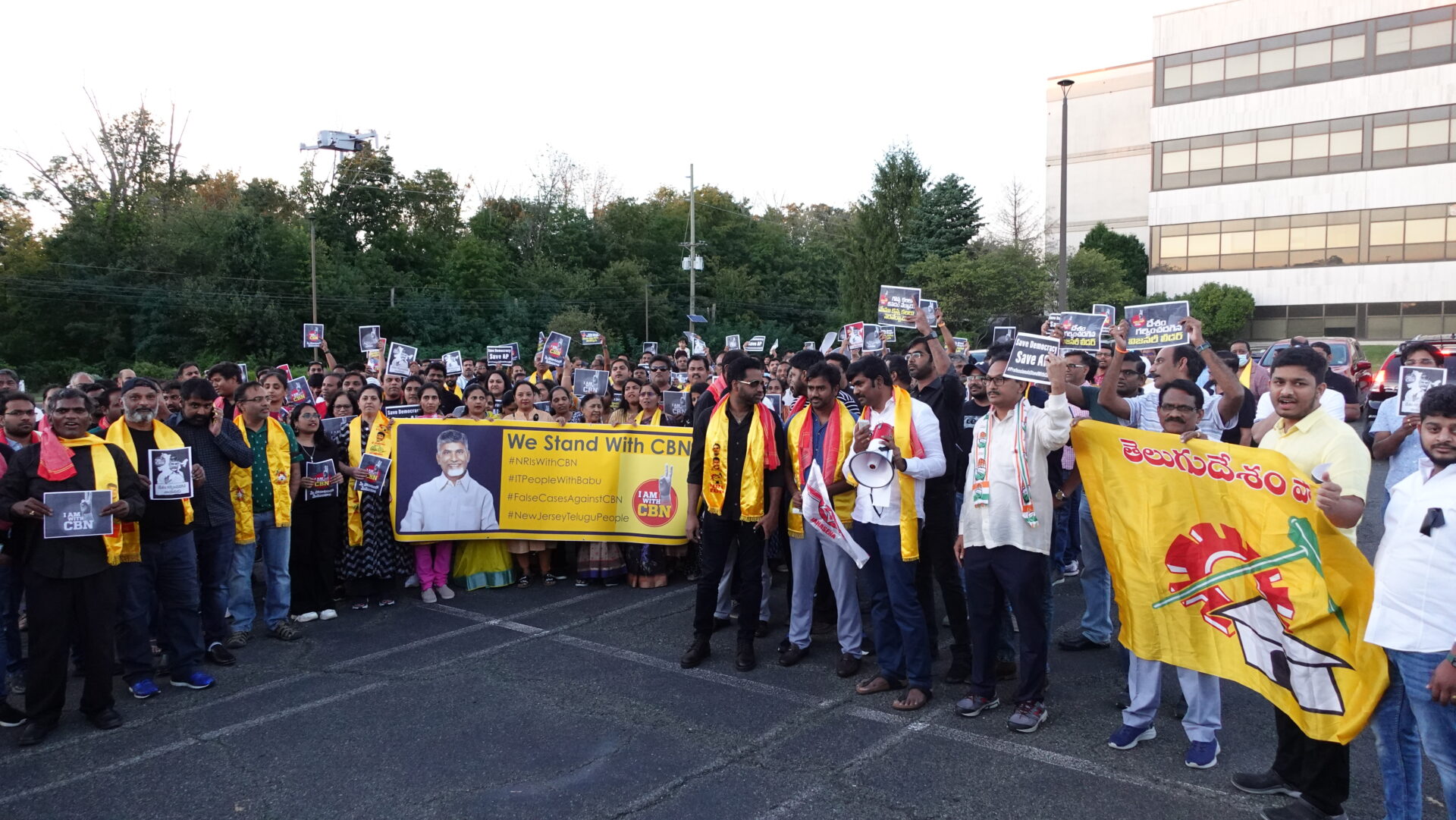 I am with CBN protests in New Jersey