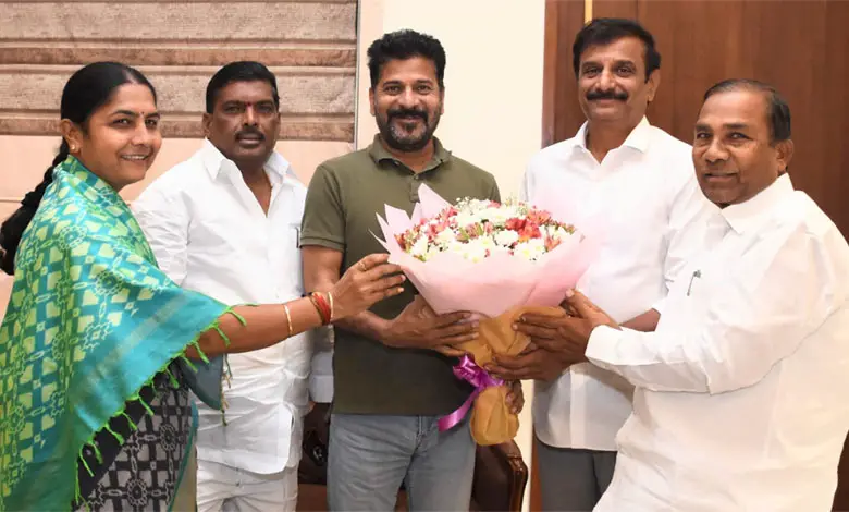 BRS MLAs gives clarification after meeting with Revanth Reddy