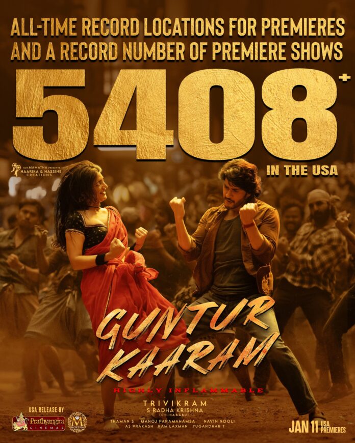 Guntur Kaaram premier shows number