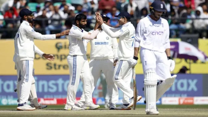 India won the Dharamsala test by an innings margin