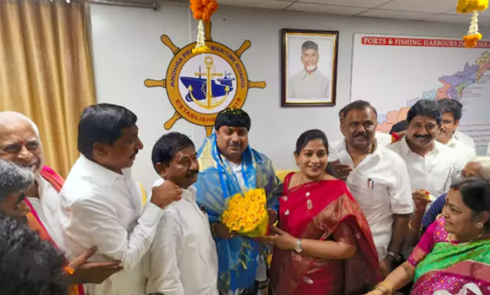 Damacharla Satya takes charge as Andhra Pradesh Maritime Board Chairman Damacharla Satya Andhra Pradesh Maritime Board Chairman
