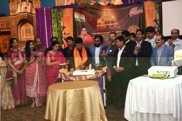 Telugu NRIs honor TTD chairman BR Naidu in New Jersey