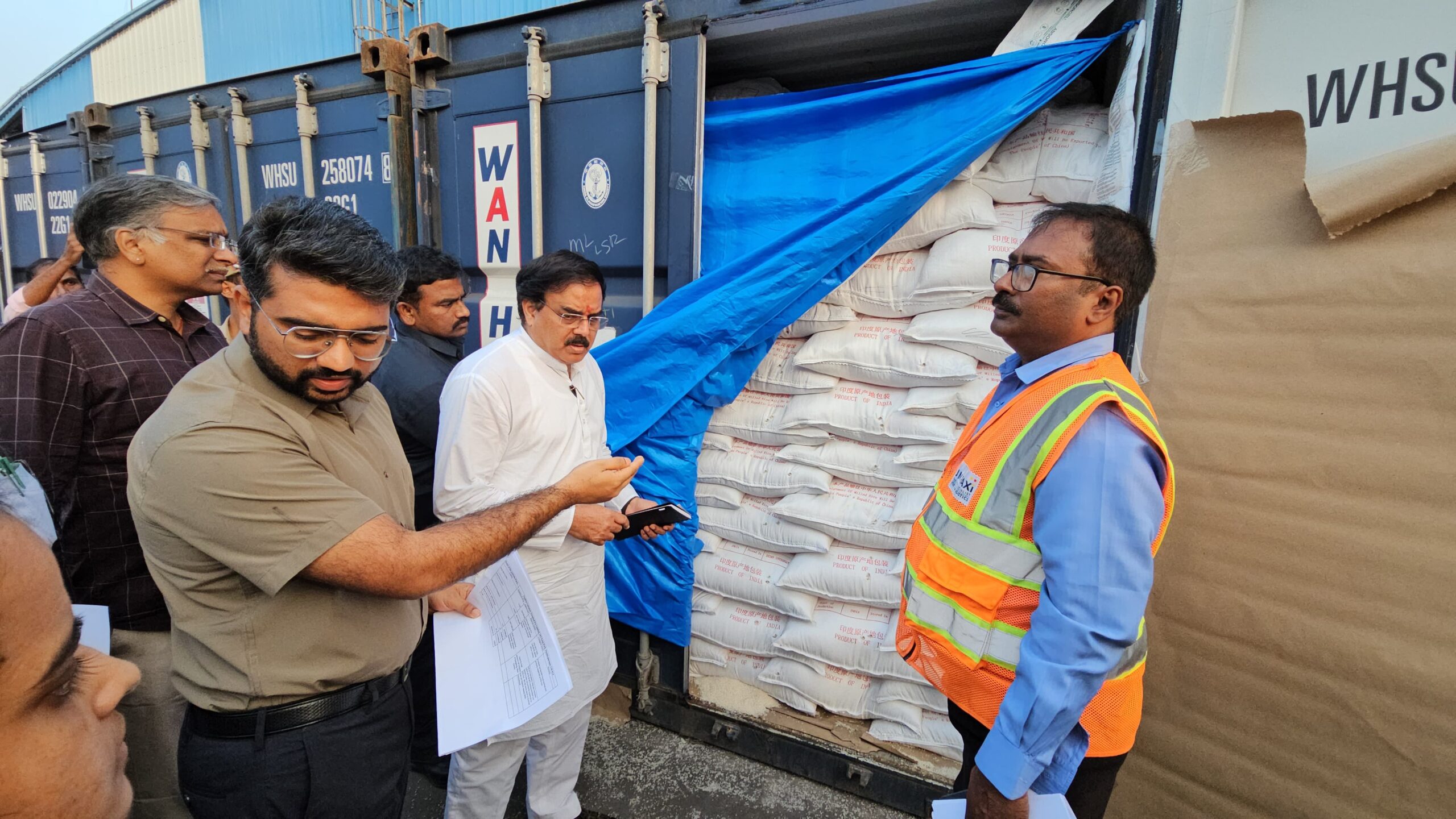 483 metric tons PDS rice smuggling uncovered at Vizag port