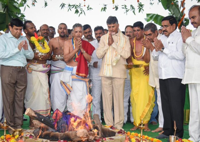 CM Chandrababu Naidu buys 5-acre plot for residence in Amaravati CM Chandrababu Naidu buys 5-acre plot for residence in Amaravati