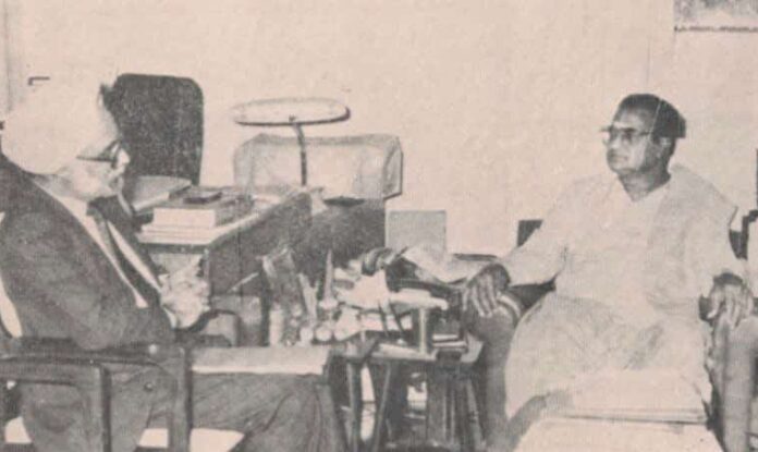 Memory from the 1980s: Manmohan Singh with NTR