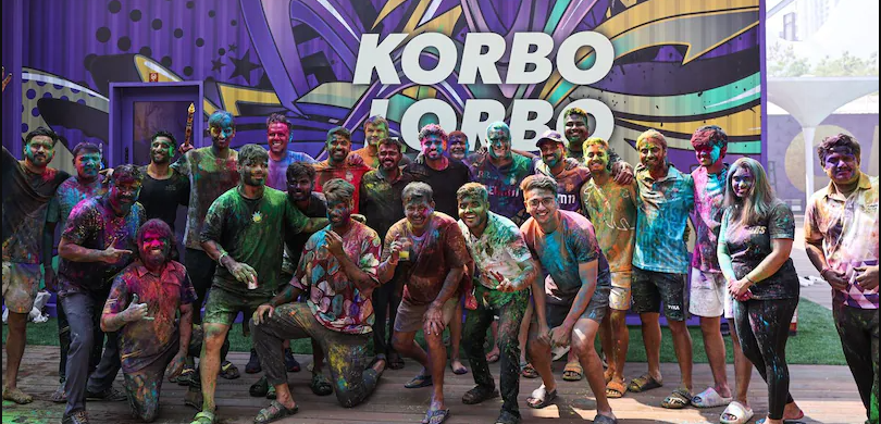 Kolkata Knight Riders celebrate Holi ahead of IPL 2025 title defense