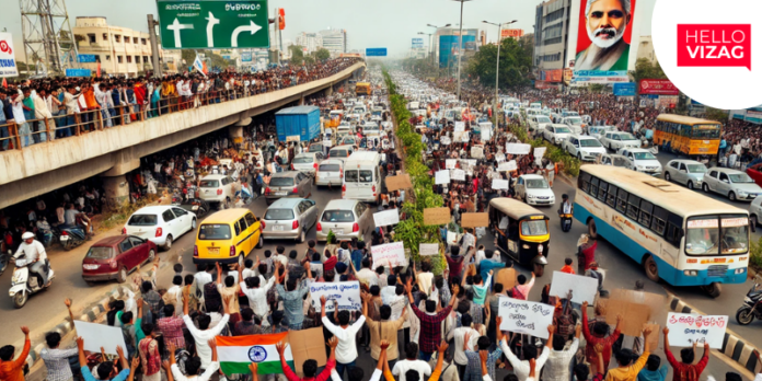 Visakhapatnam residents demand urgent infrastructure upgrades to ease traffic congestion Visakhapatnam residents demand urgent infrastructure upgrades to ease traffic congestion